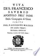 Vita di S[an] Francesco Saverio