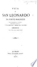 Vita di San Leonardo da Porto Maurizio, ... compendiata da un suo devoto