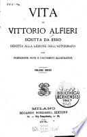 Vita di Vittorio Alfieri scritta da esso