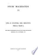 Vita e cultura del Seicento nella Marca