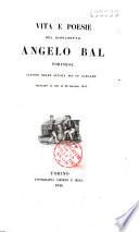 Vita e poesie del giovanetto Angelo Bal torinese, alunno delle scuaole pie in carcare mancato ai vivi il 20 maggio 1843