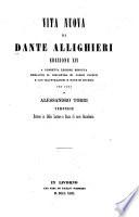 Vita nuova di Dante Allighieri