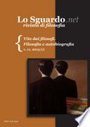 Vite dai filosofi. Filosofia e autobiografia.