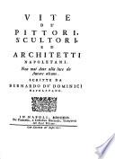 Vite de' pittori, scultori ed architetti napoletani