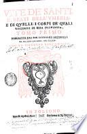 Vite de' santi, e beati dell'Vmbria, e di quelli, i corpi de' quali riposano in essa prouincia, ... Descritte dal sig. Lodouico Iacobilli da Foligno ... Tomo primo [-terzo]