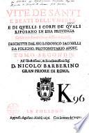 Vite de Santi et beati dell'Umbria