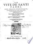 Vite de'Santi Padri