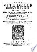 Vite delle donne illustri per santita