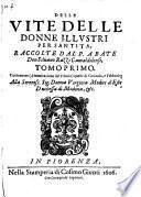 Vite delle donne illustri per santita