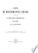Vite di matematici arabi