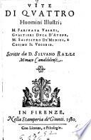 Vite di quattro Huomini illustri, M. Farinata Uberti, Gualtieri Duca d'Atene, M. Salvestro de'Medici, e Cosimo il Vecchio
