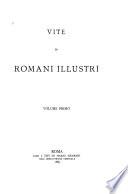 Vite di romani illustri ...