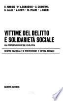 Vittime del delitto e solidarietà sociale