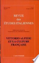Vittorio Alfieri et la culture française