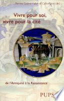 Vivre pour soi, vivre dans la cité