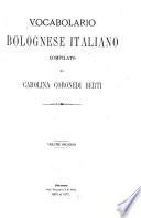 Vocabolario bolognese italiano