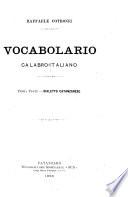 Vocabolario calabro-italiano: pte. Dialetto catanzarese