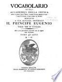Vocabolario degli accademici della Crusca