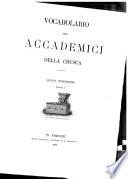 Vocabolario degli accademici della Crusca