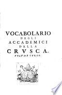 Vocabolario degli Accademici della Crusca