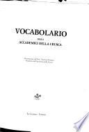 Vocabolario degli accademici della Crusca