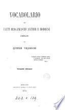 Vocabolario dei dialetti bergamaschi antichi e moderni