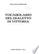 Vocabolario del dialetto di Vittoria