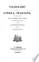 Vocabolario della lingua italiana: A-Cut