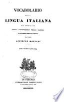 Vocabolario della lingua italiana: D-L