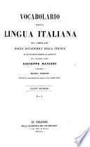 Vocabolario della lingua Italiana: D-L