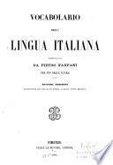 Vocabolario della lingua italiana