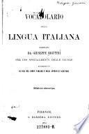 Vocabolario della lingua italiana