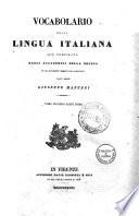 Vocabolario della lingua italiana