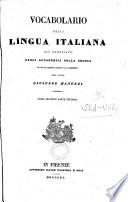 Vocabolario della lingua italiana