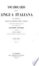 Vocabolario della lingua Italiana: M-R