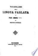 Vocabolario della lingua parlata in Piazza Armerina