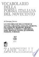 Vocabolario della poesia italiana del Novecento