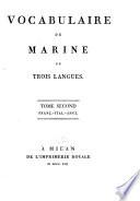 Vocabolario di marina in tre lingue