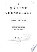 Vocabolario di marina in tre lingue
