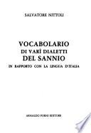 Vocabolario di varî dialetti del Sannio