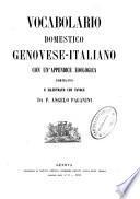 Vocabolario domestico genovese-italiano con un'appendice zoologica