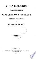 Vocabolario domestico napoletano e toscano