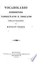 Vocabolario domestico Napoletano e Toscano