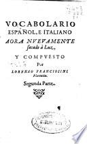 Vocabolario español e italiano