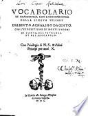Vocabolario Et Grammatica Con L'Orthographia Della Lingva Volgare
