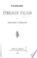 Vocabolario etimologico italiano