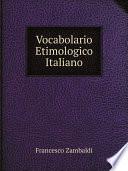 Vocabolario Etimologico Italiano
