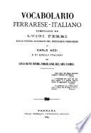 Vocabolario ferrarese-italiano