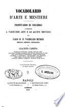 Vocabolario italiano d'arti e mestieri