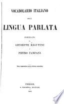Vocabolario italiano della lingua parlata
